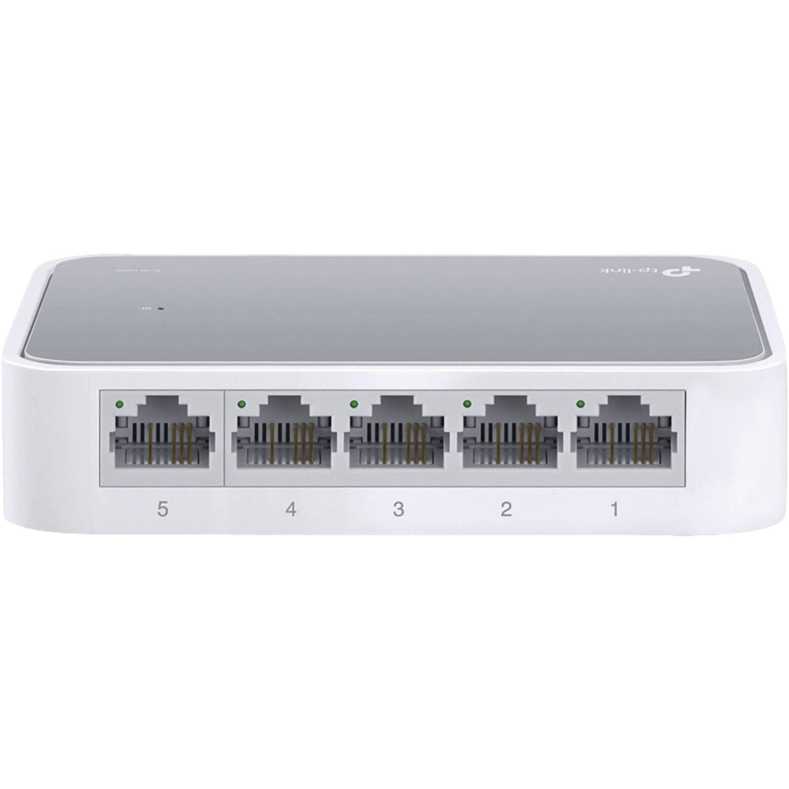 TP-Link TL-SF1005D 5-Port Fast Ethernet Switch weiß