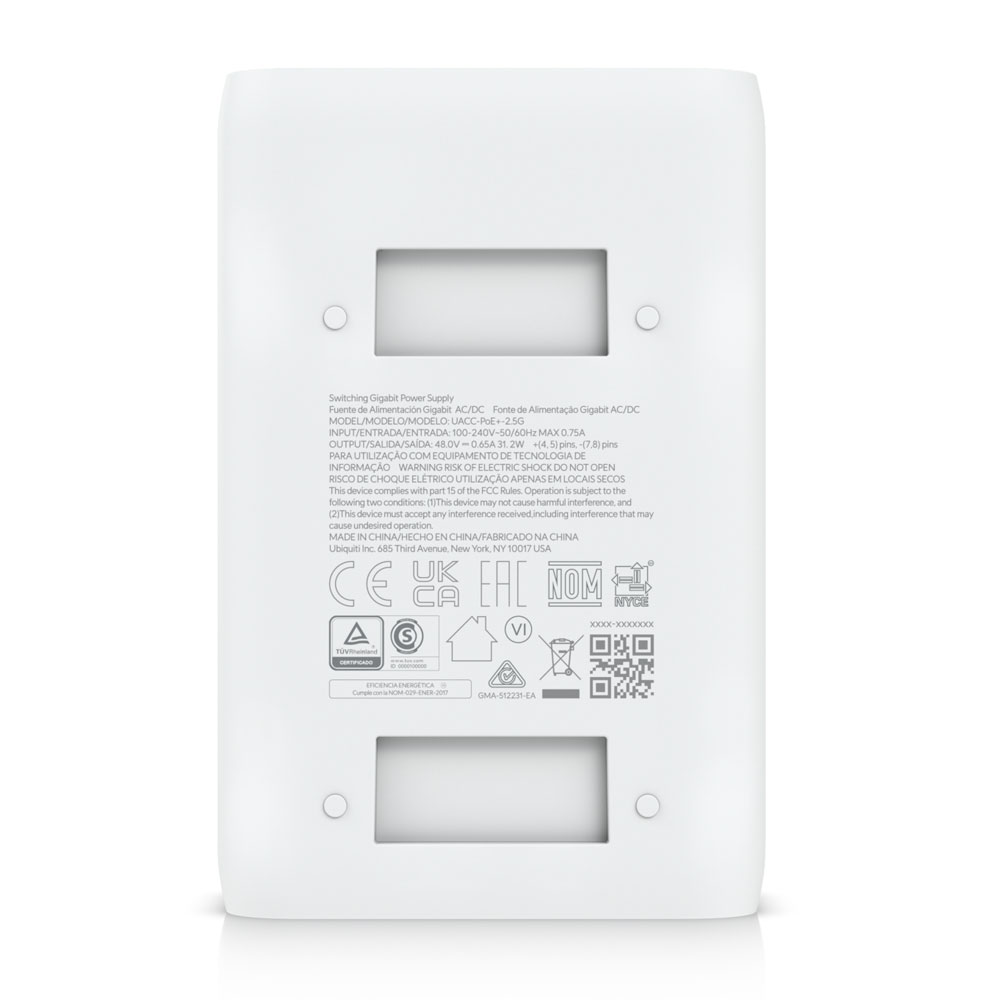 Ubiquiti U-PoE+-2,5G PoE+ Injector 30W