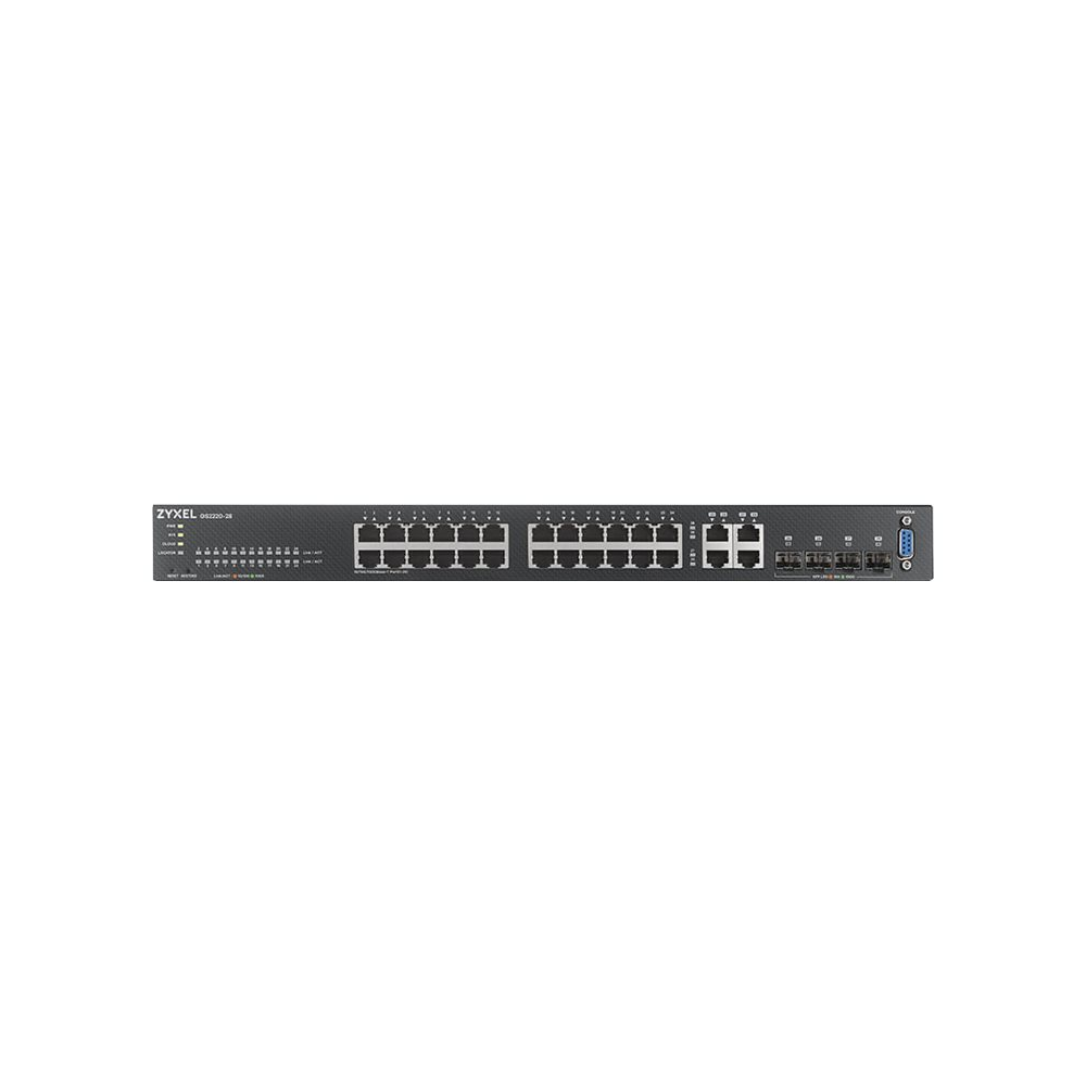 Zyxel GS2220-28-EU0101F Network Switch Managed L2 Gigabit Ethernet (10/100/1000) schwarz