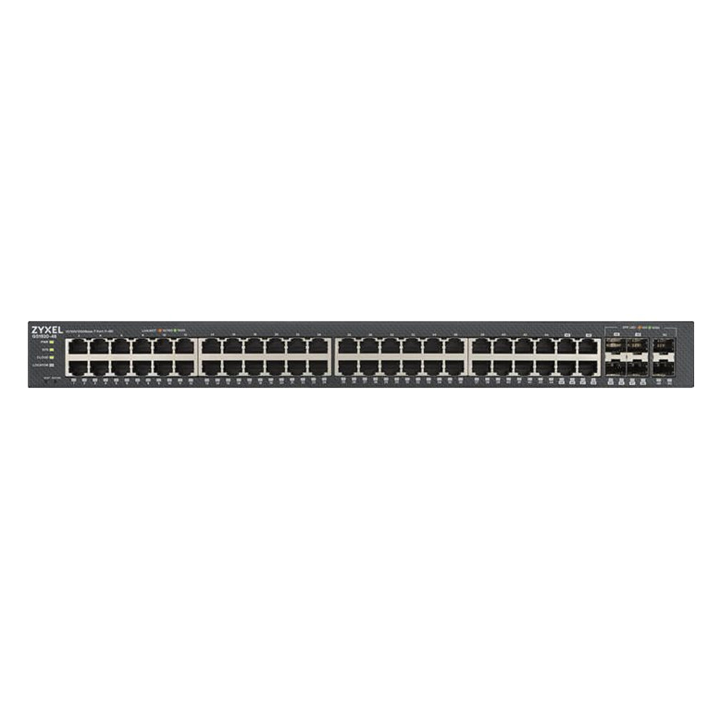 Zyxel GS1920-48V2 Nebula Gigabit Ethernet Smart-Managed Switch mit 48 Ports