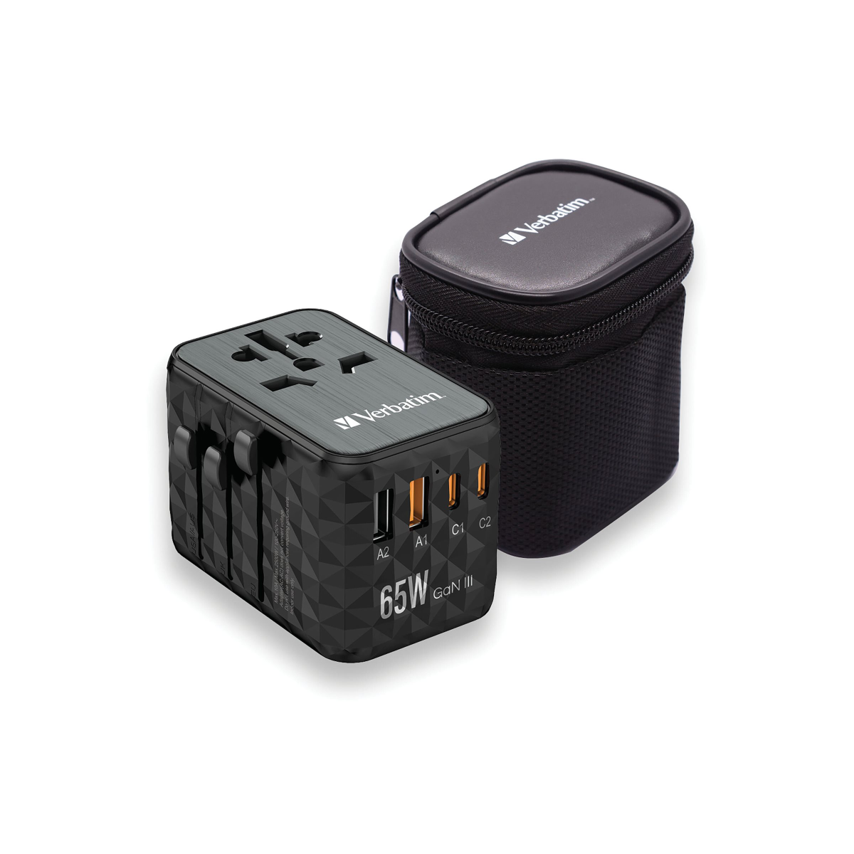 Verbatim GaN UTA-05 Universal Reiseadapter 65W Netzteil 