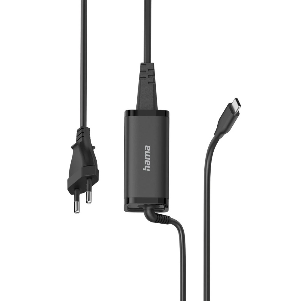 Hama Universal-USB-C-Notebook-Netzteil, GaN, Power Delivery (PD), 5-20V/45W