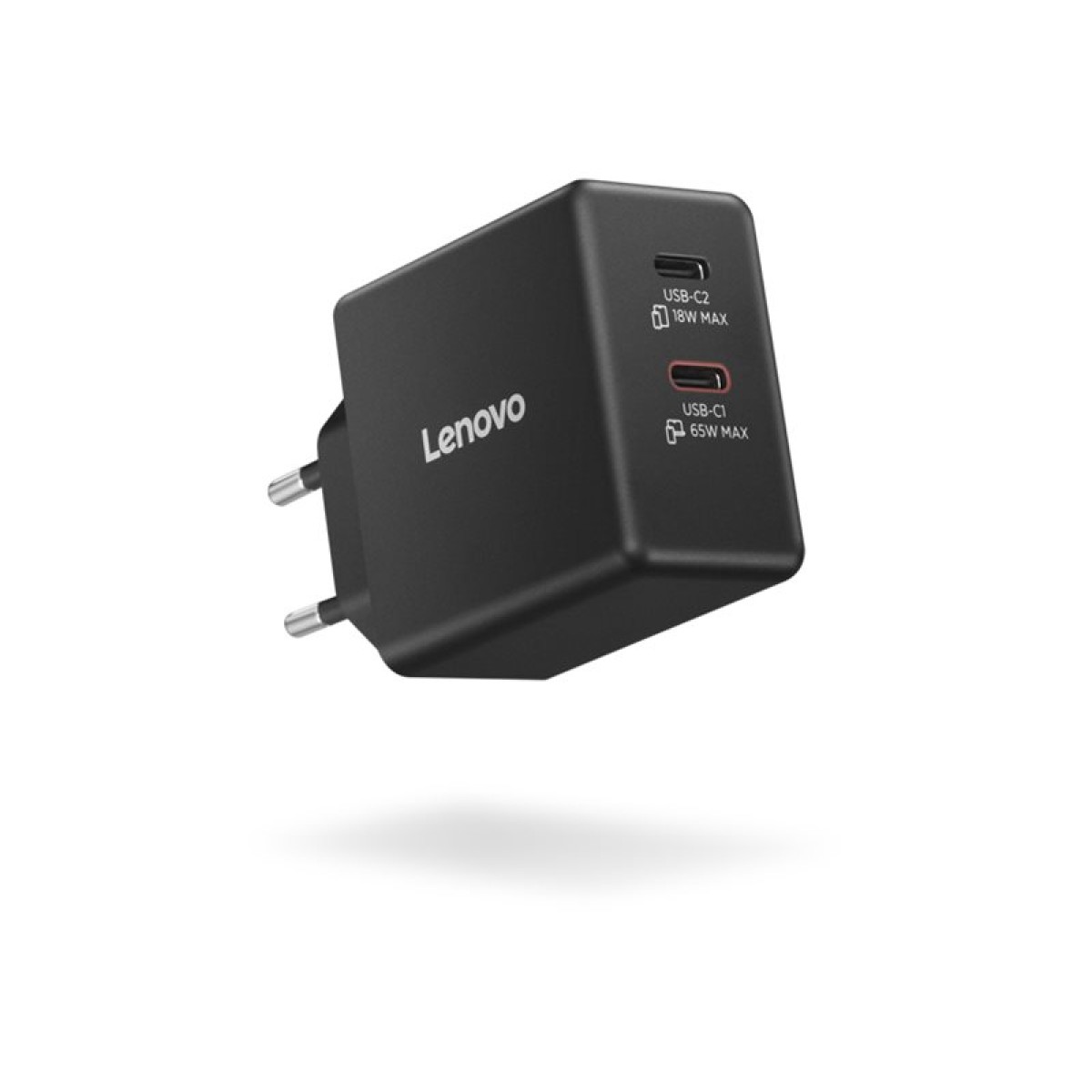 Lenovo 65W GaN 2-Port USB-C Netzteil schwarz