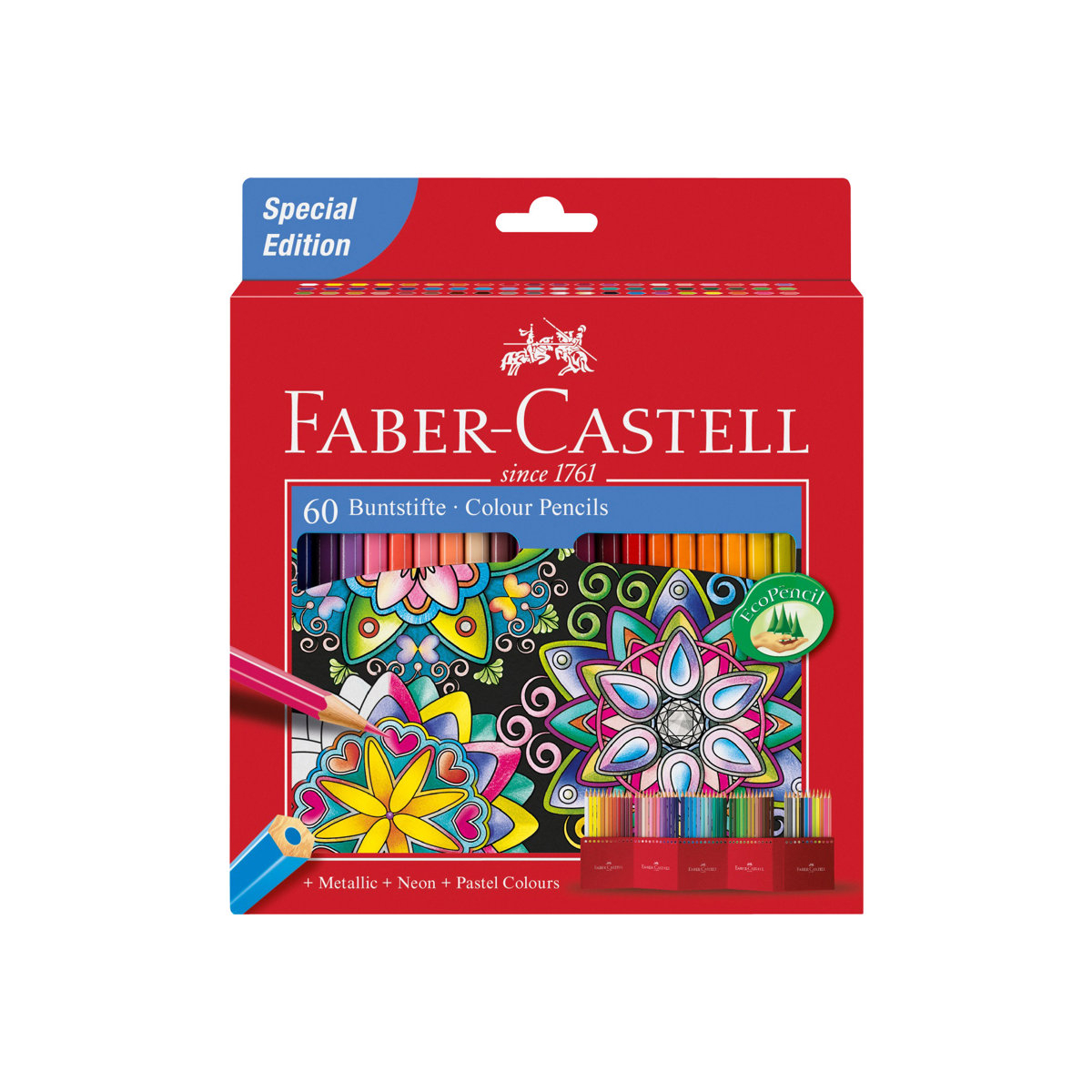 Faber-Castell Castle 111260 Buntstifte 60-teilig