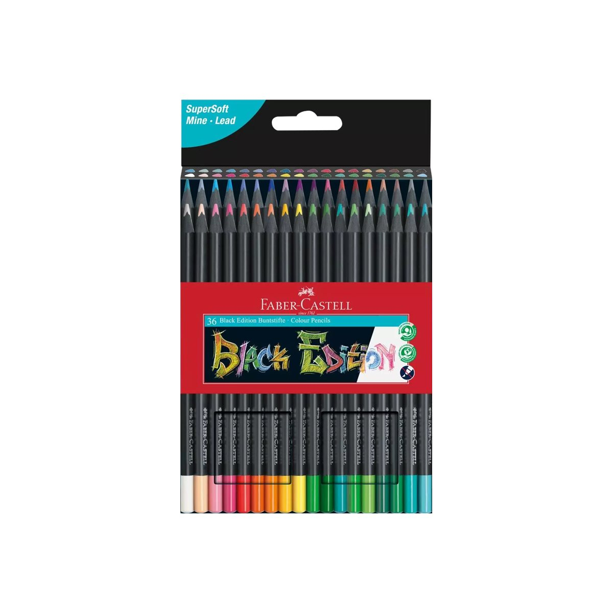 Faber-Castell Black Edition 116436 Buntstifte 36er-Etui