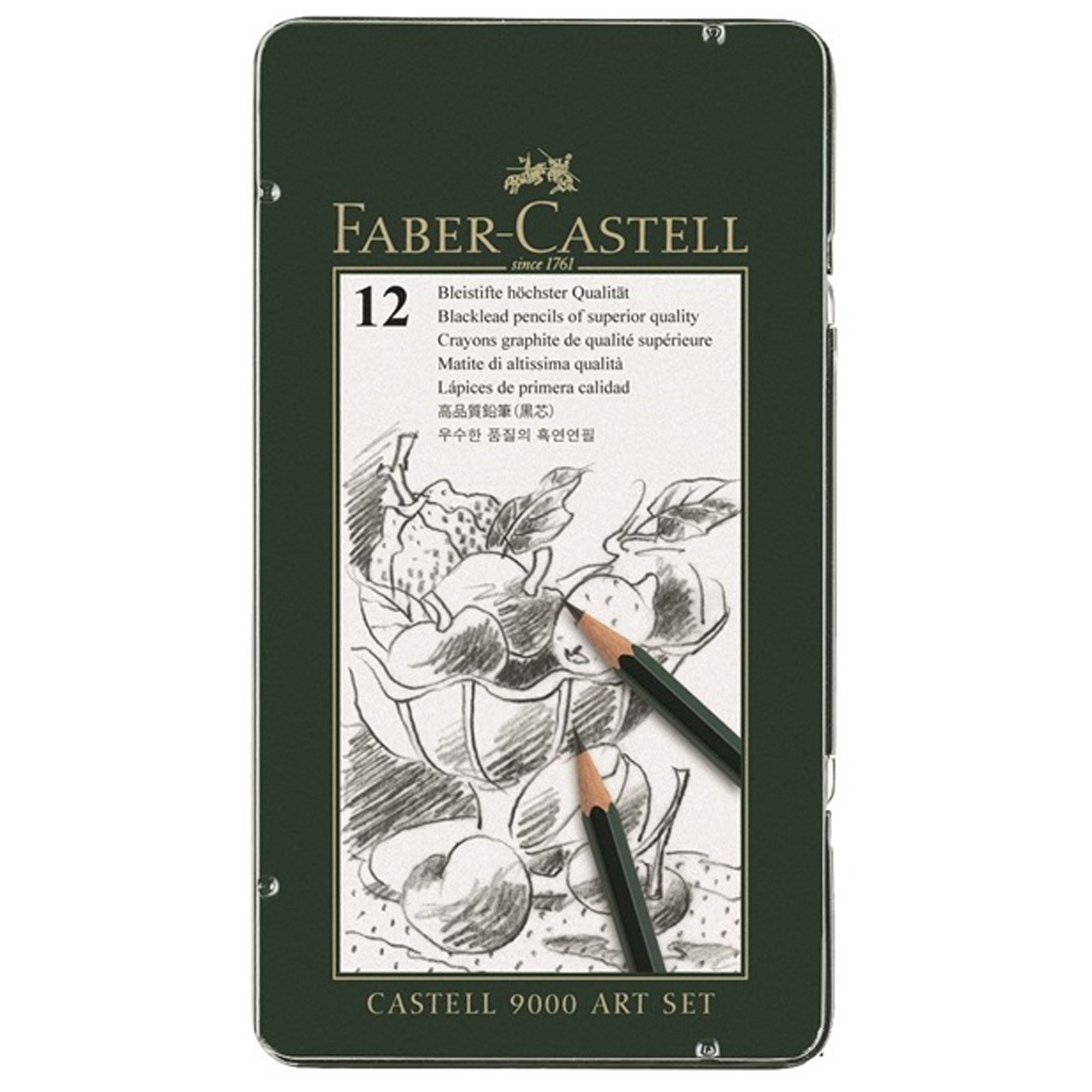 Faber-Castell Castell 9000 119065 Bleistift 12er Art Set