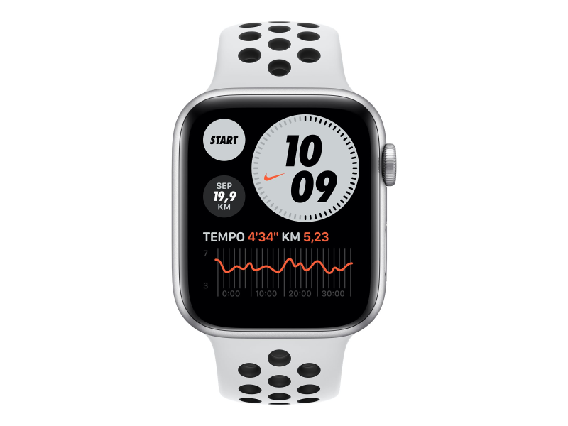 Apple Watch Nike Series 6 GPS 44 mm Aluminium Nike Edition silber
