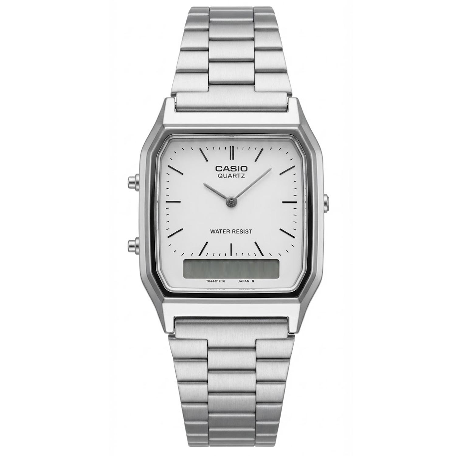 Casio Collection AQ-230A-7DMQD Analog-Digital Armbanduhr weiß/silber