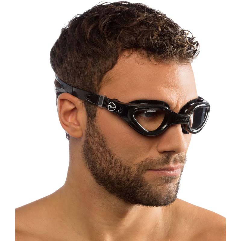 Cressi Erwachsene Premium Schwimmbrille blau