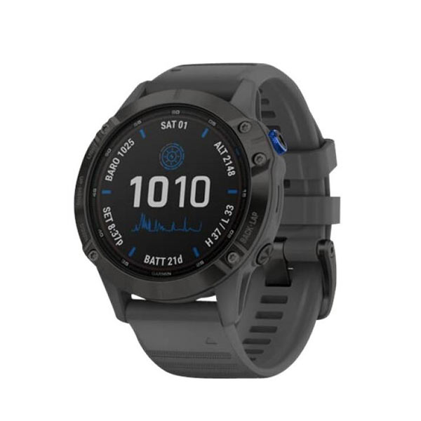 Garmin Fenix 6 Pro Solar Smartwatch schiefergrau/schwarz