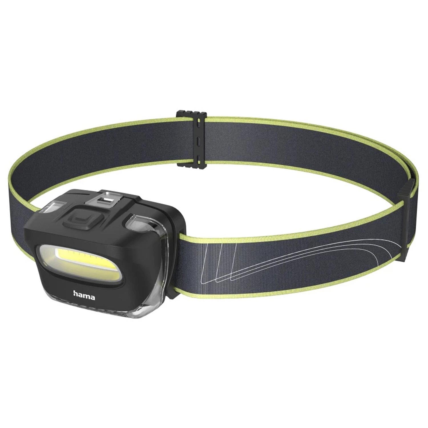 Hama LED-Stirnlampe, HL110, Batterien, COB, Kopflampe zum Joggen