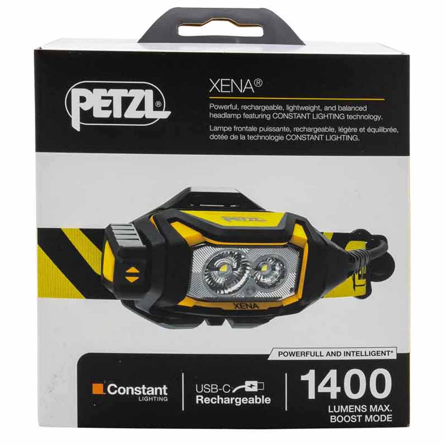 Petzl XENA Stirnlampe schwarz/gelb