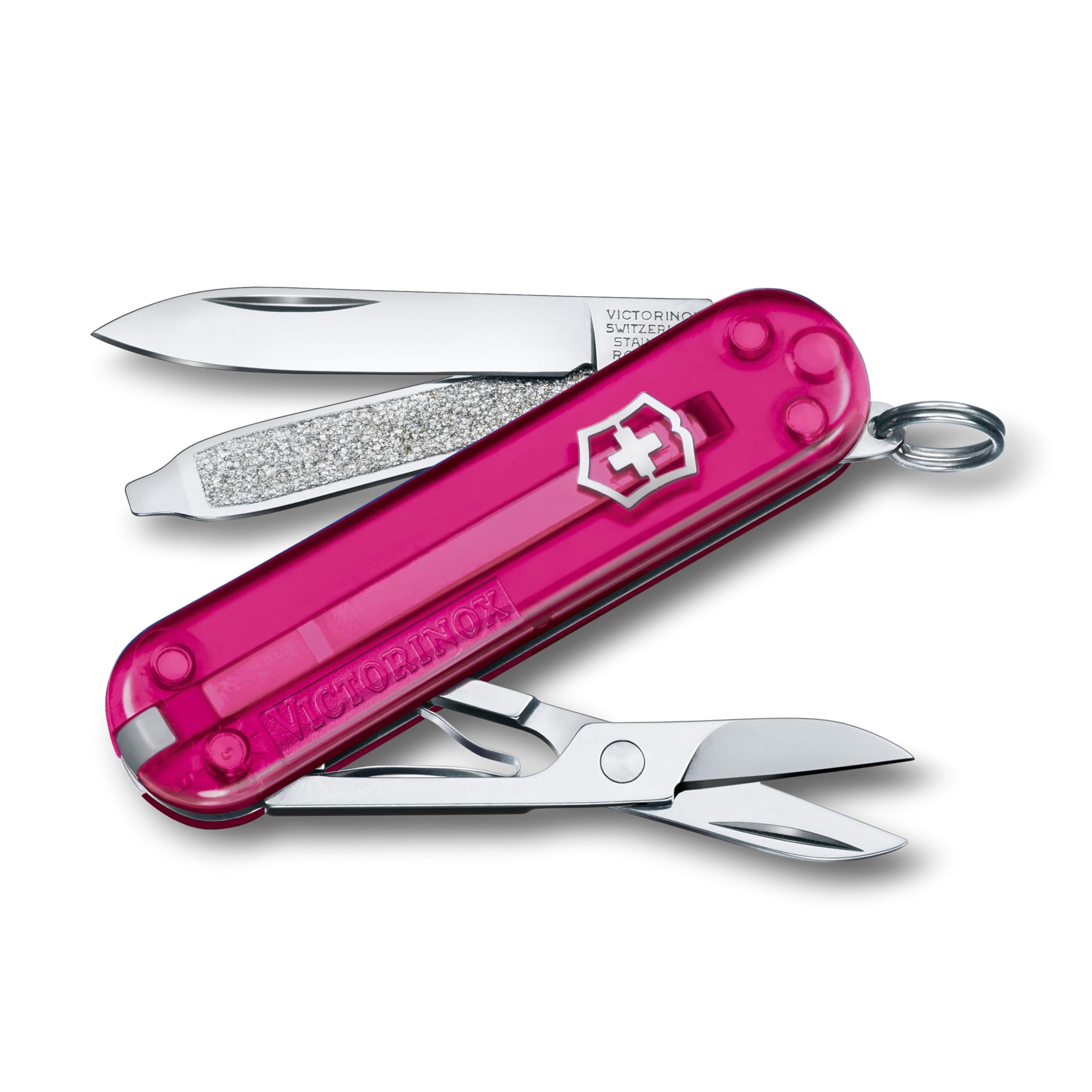 Victorinox Classic SD 7 Funktionen Taschenmesser pink transparent