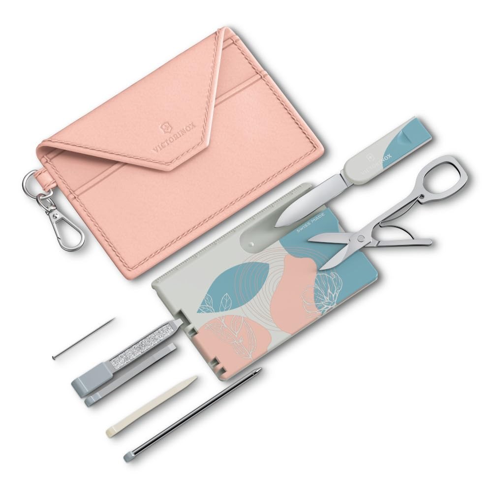 Victorinox Swiss Card Classic 10 Funktionen Multitool Paris Style rosa/blau