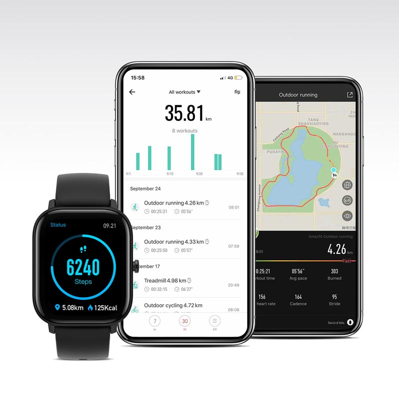 Amazfit GTS Smartwatch schwarz