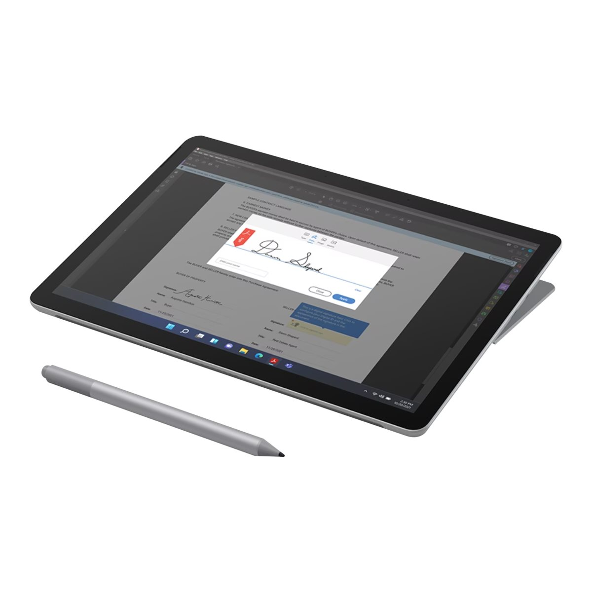 Microsoft Surface Go 4 Business 26,7 cm (10,5 Zoll) Tablet 256GB platin