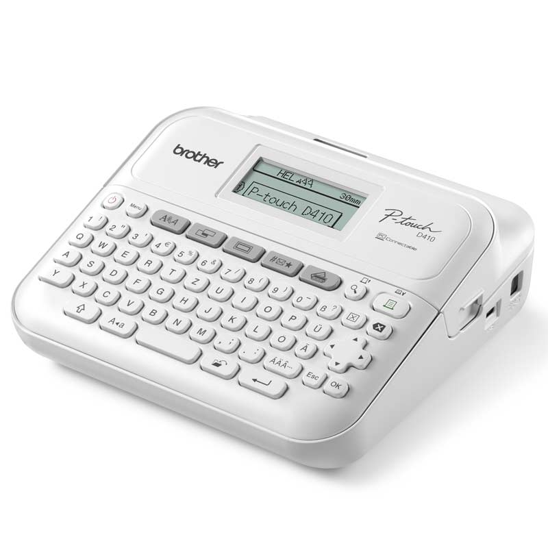Brother P-Touch PT-D410 Beschriftungsgerät weiß (2. Wahl) (neutrale Verpackung)