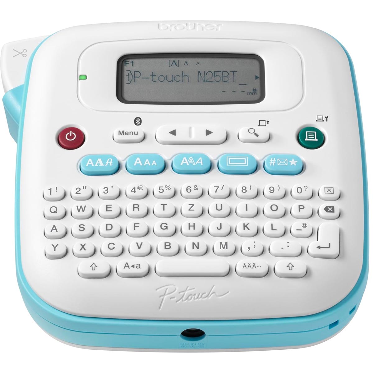 Brother P-Touch PT-25BT Beschriftungsgerät weiß/hellblau
