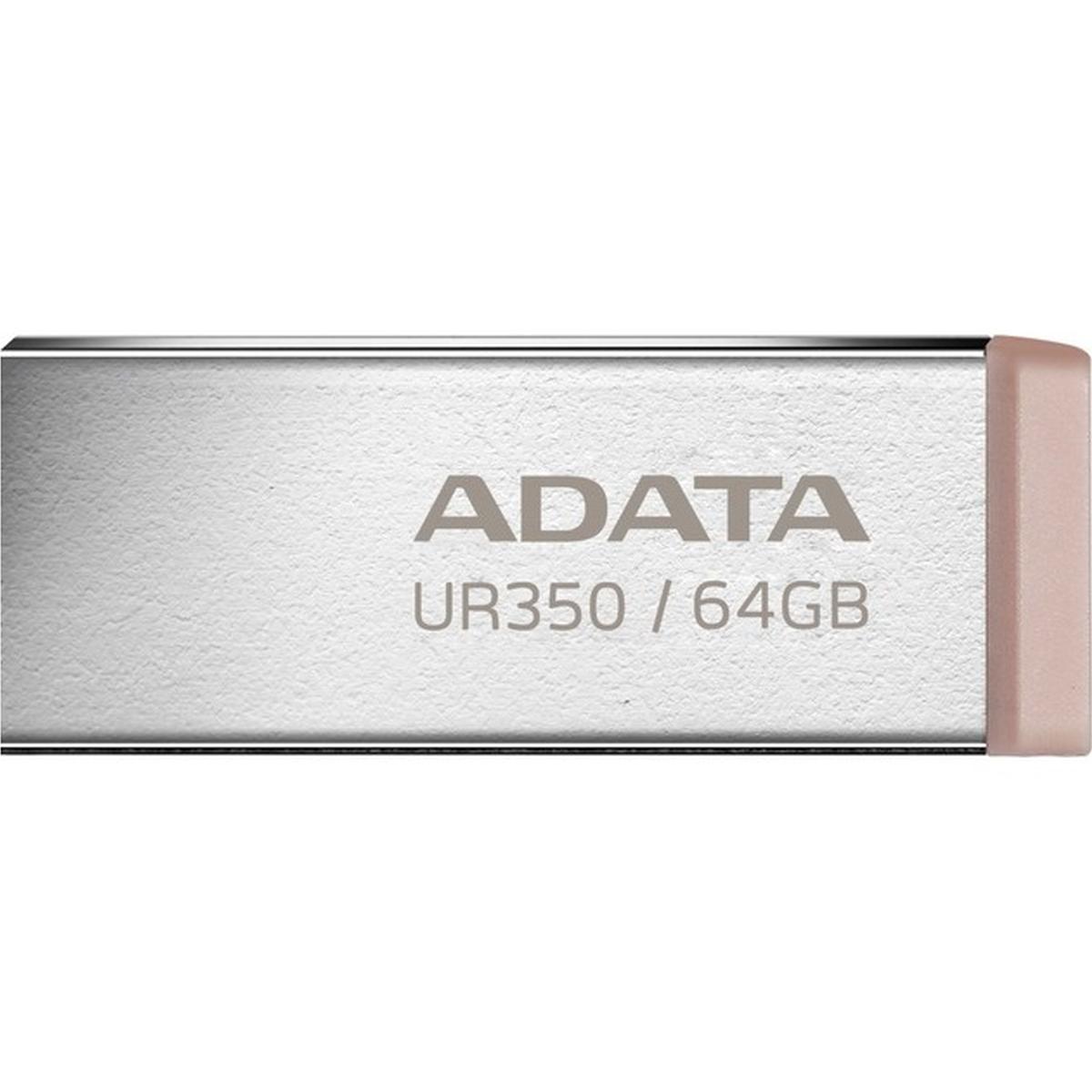 ADATA UR350 USB 3.2 Gen 1 USB-Stick 64GB nickel/braun