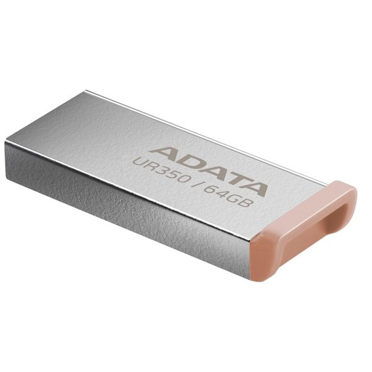 ADATA UR350 USB 3.2 Gen 1 USB-Stick 64GB nickel/braun