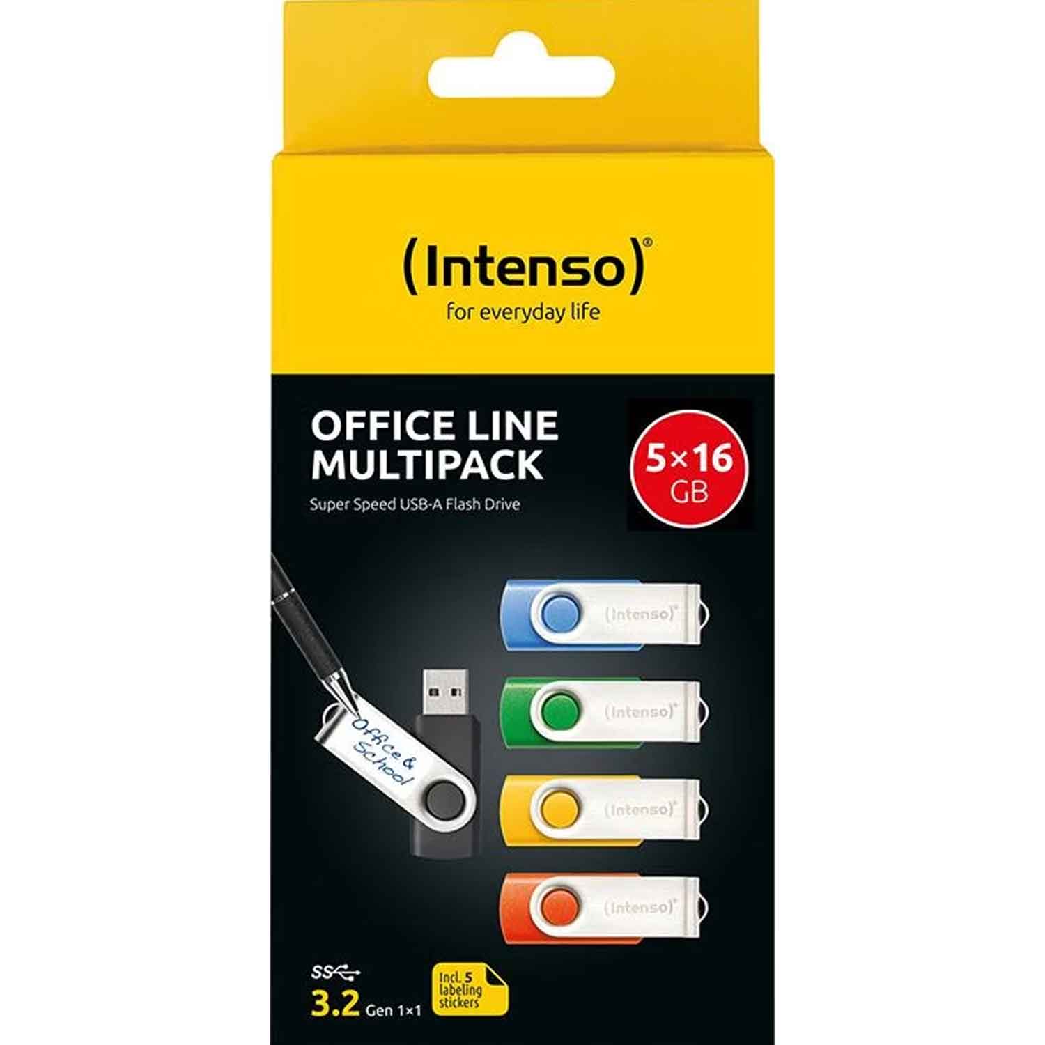 Intenso Office Line Multipack USB Stick 5x16GB USB 3.2