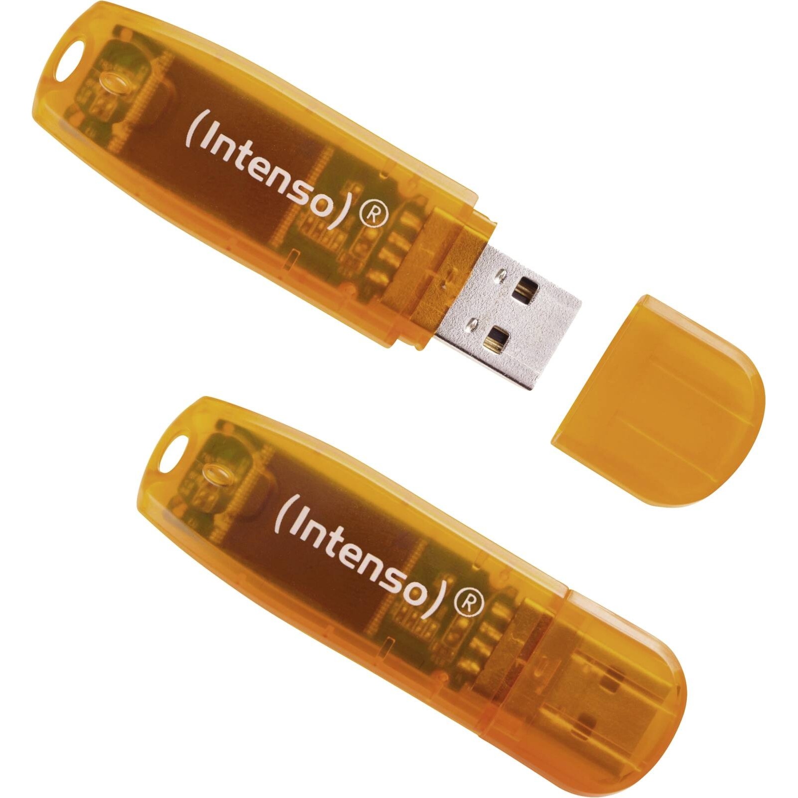 Intenso Rainbow Line USB 2.0 USB-Stick 2x 64GB orange