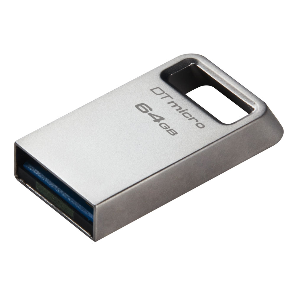 Kingston DataTraveler Micro USB 3.2 USB-Stick 64GB silber