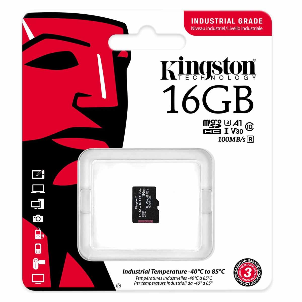 Kingston Industrial microSDHC UHS-I Speicherkarte 16GB