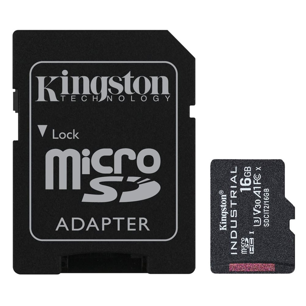 Kingston Industrial microSDHC UHS-I Speicherkarte 16GB inkl. SD-Adapter