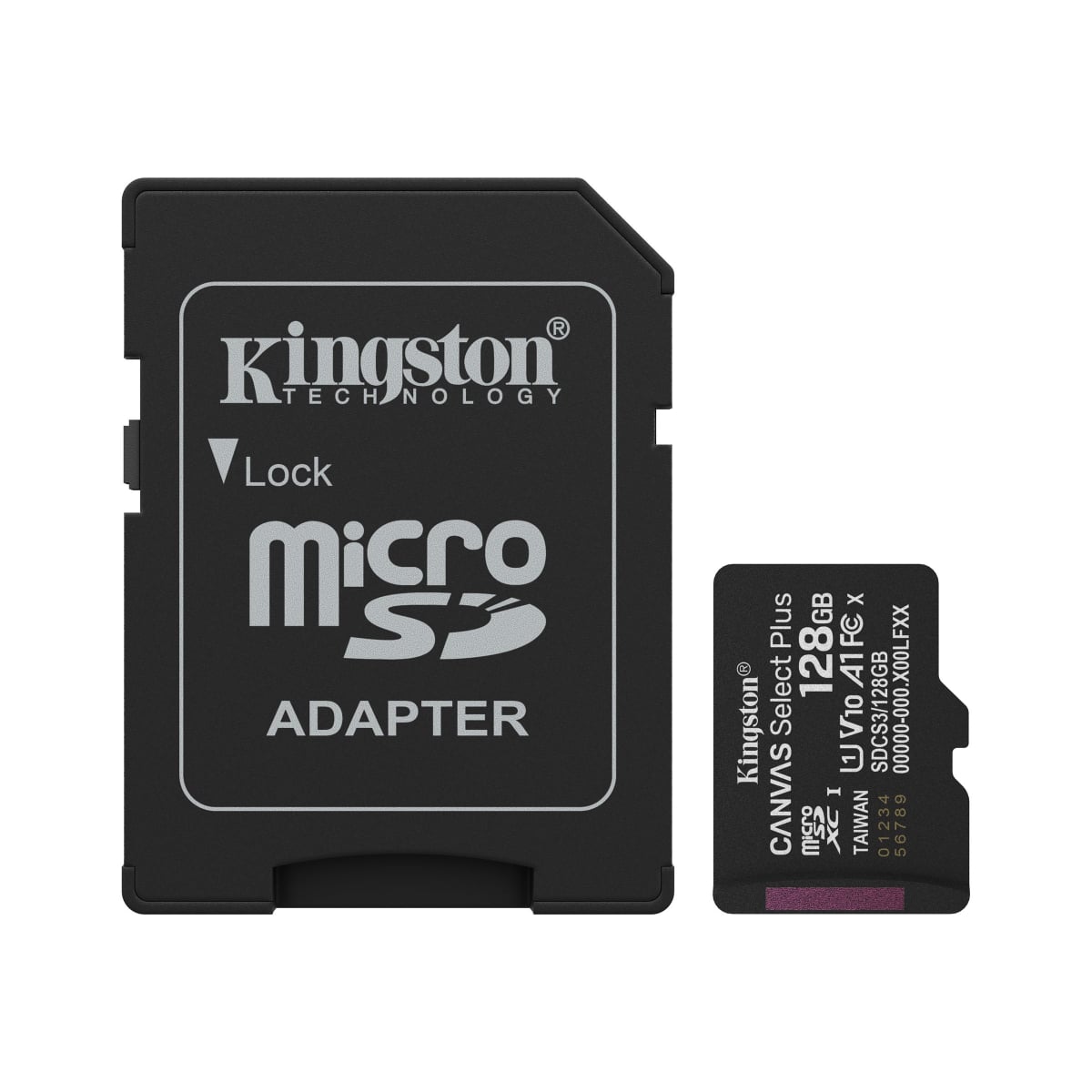 Kingston Canvas Select Plus microSDXC Speicherkarte 128GB mit SD-Adapter