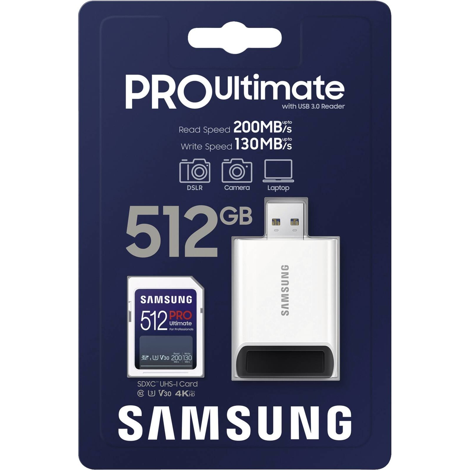 Samsung PRO Ultimate MB-SY512SB SDXC UHS-I V30 Speicherkarte 512GB
