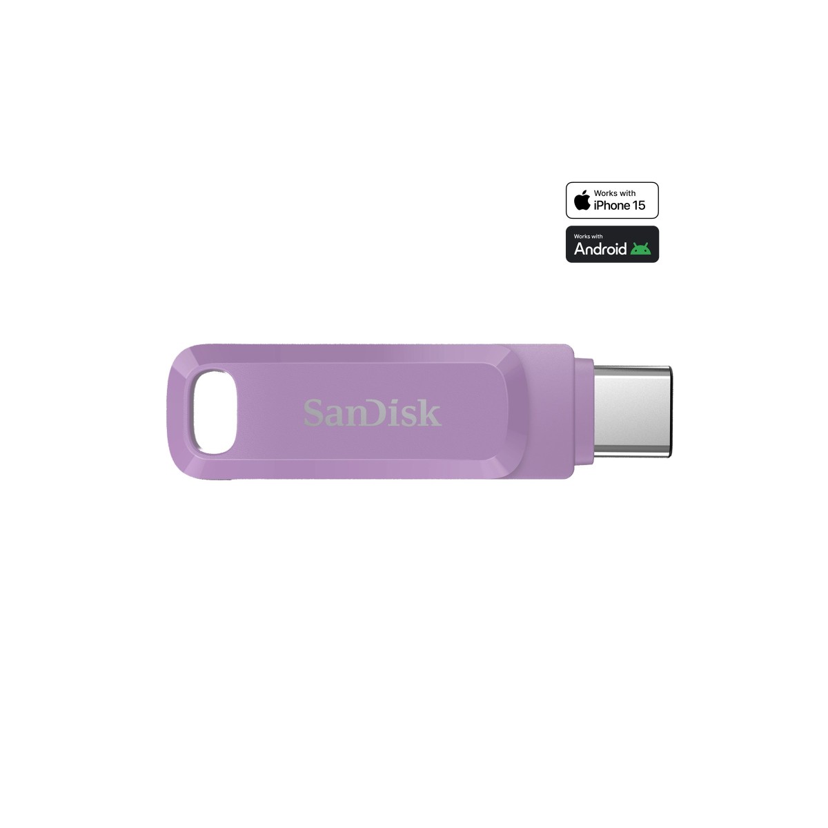 SanDisk Ultra Dual Drive Go USB Type-C/Type-A USB-Stick 1TB lavendel