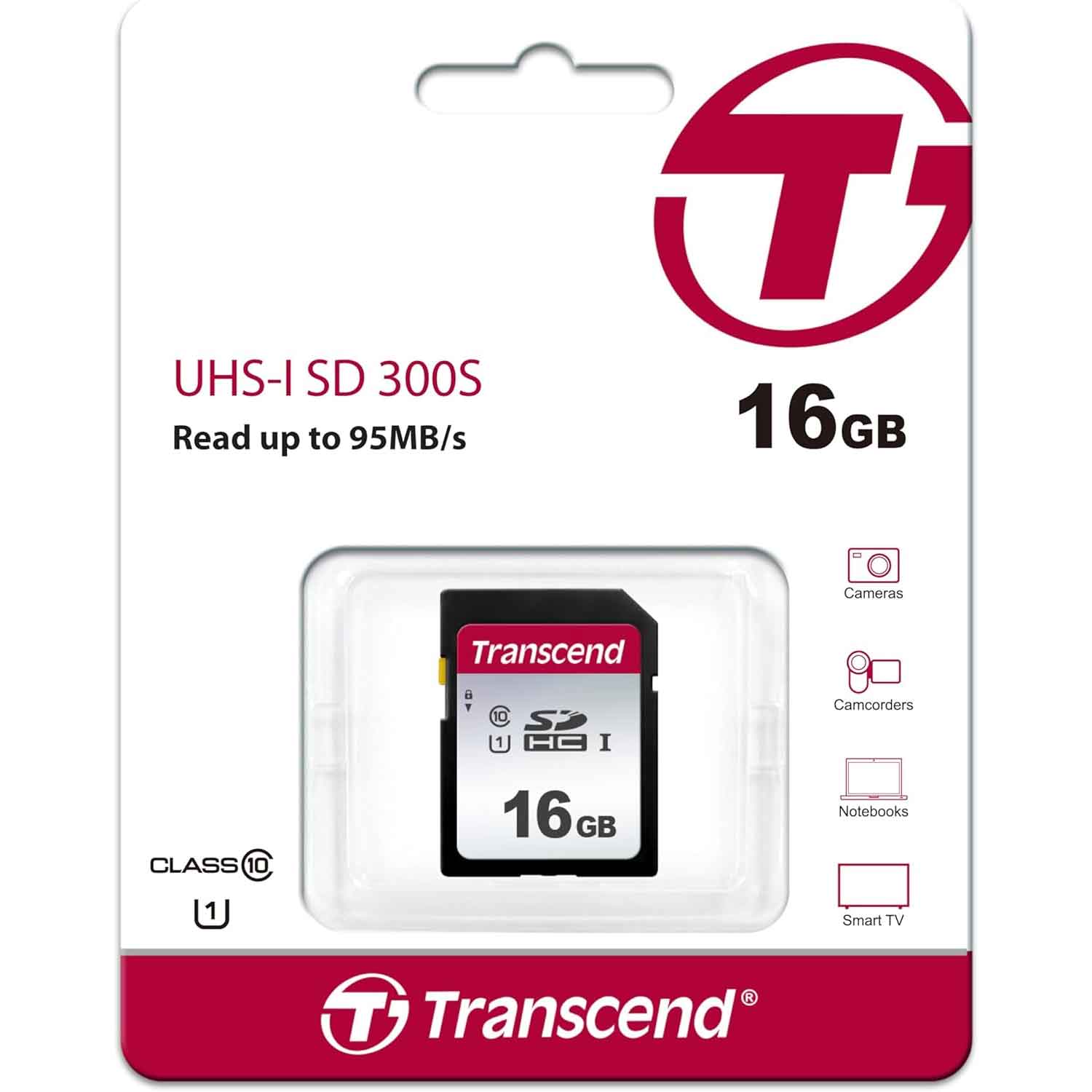 Transcend TS16GSDC300S 16GB SDHC Class 10 Speicherkarte