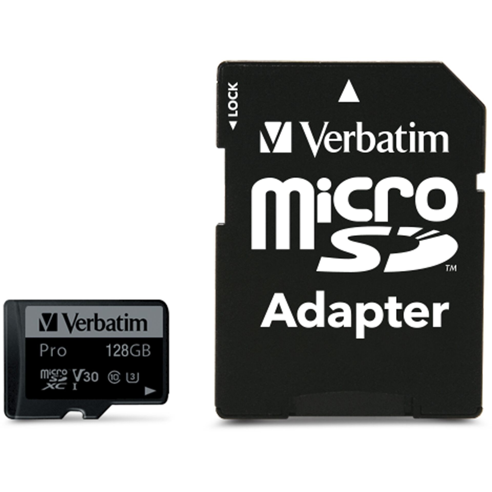 Verbatim Pro U3 microSDXC-Speicherkarte 128GB schwarz