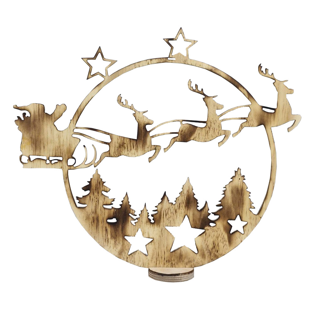 Echtholz Halser Renntier geflammt