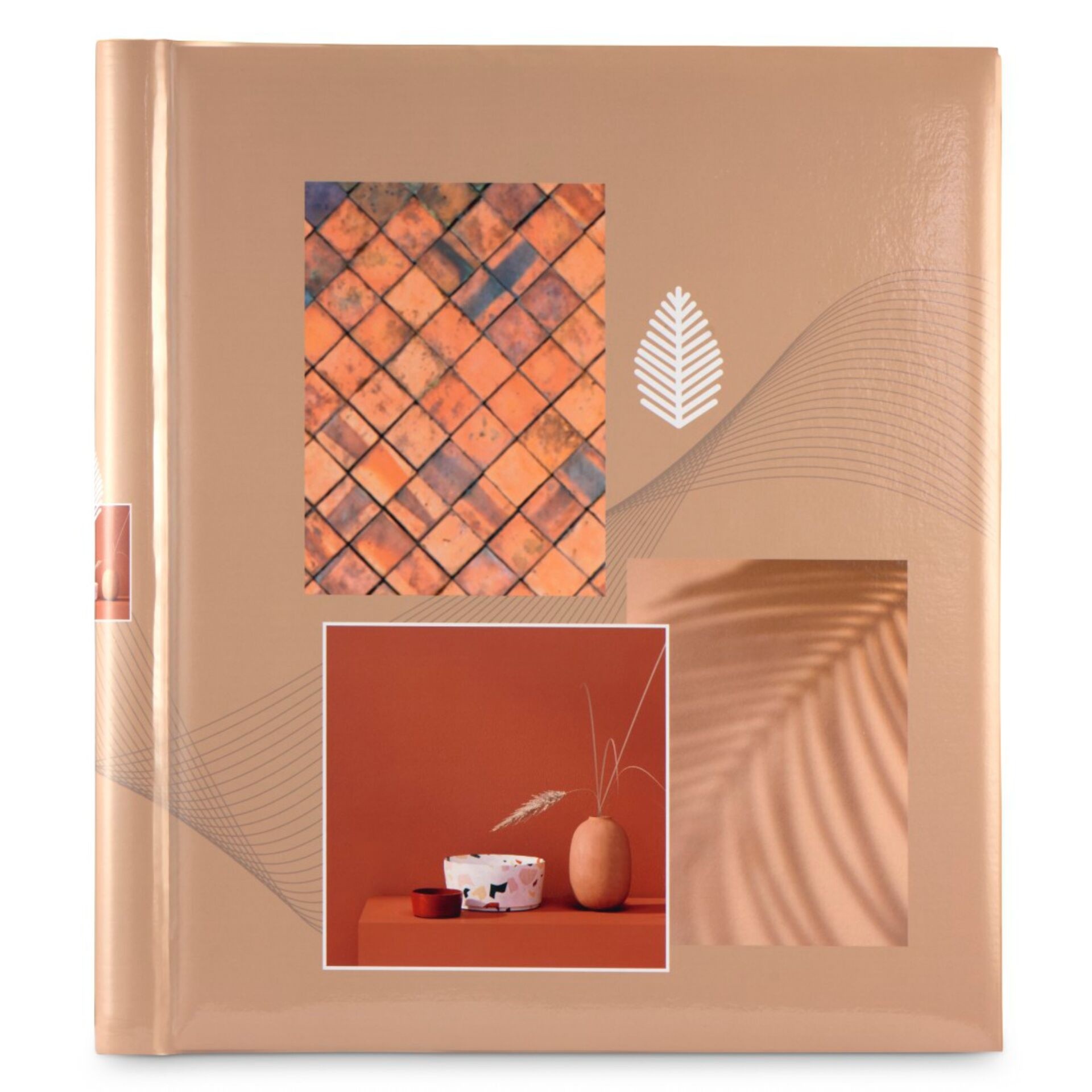 Hama Singo II Selbstklebe-Album 28x31 cm 20 weiße Seiten terracotta