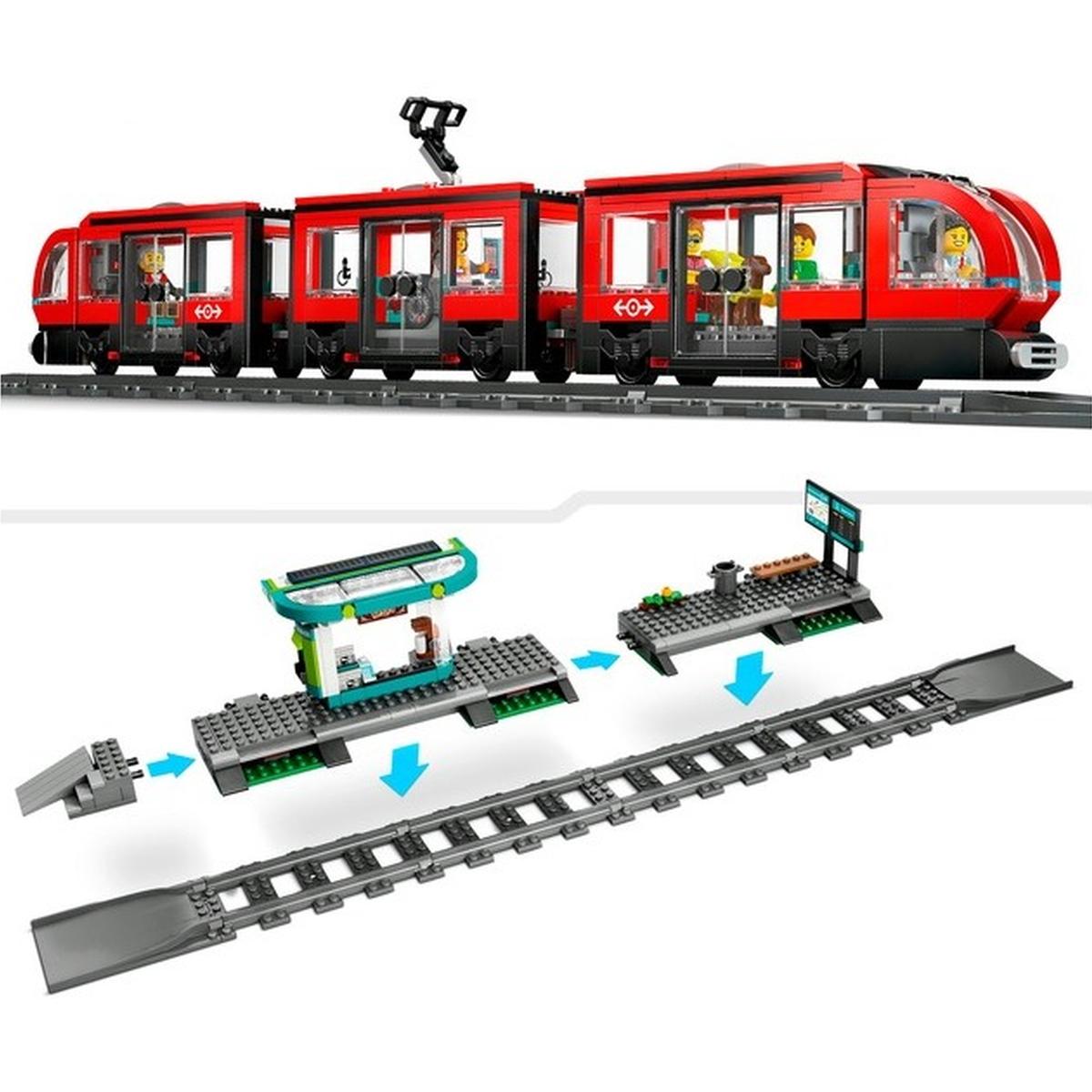 LEGO City - Straßenbahn mit Haltestelle (60423)