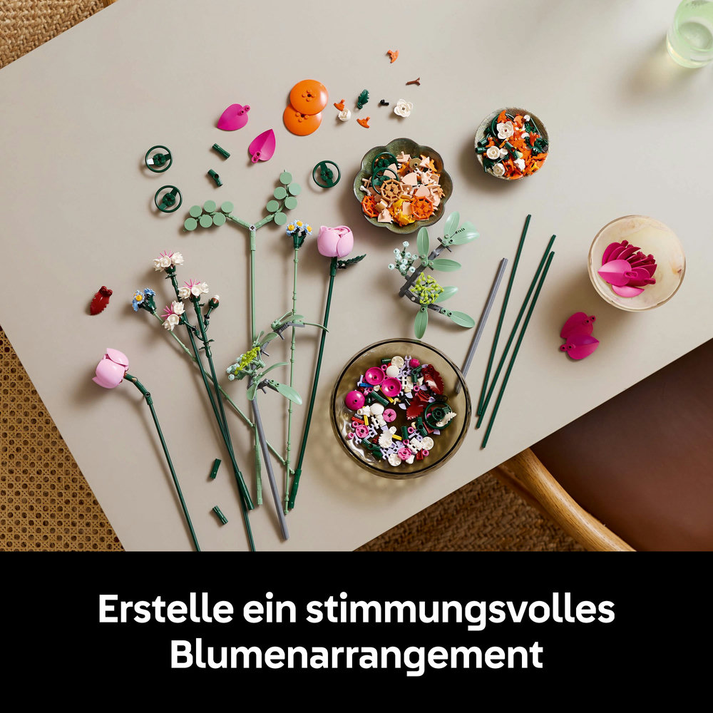 LEGO Botanical Collection - Schöner Rosafarbener Blumenstrauß (10342)