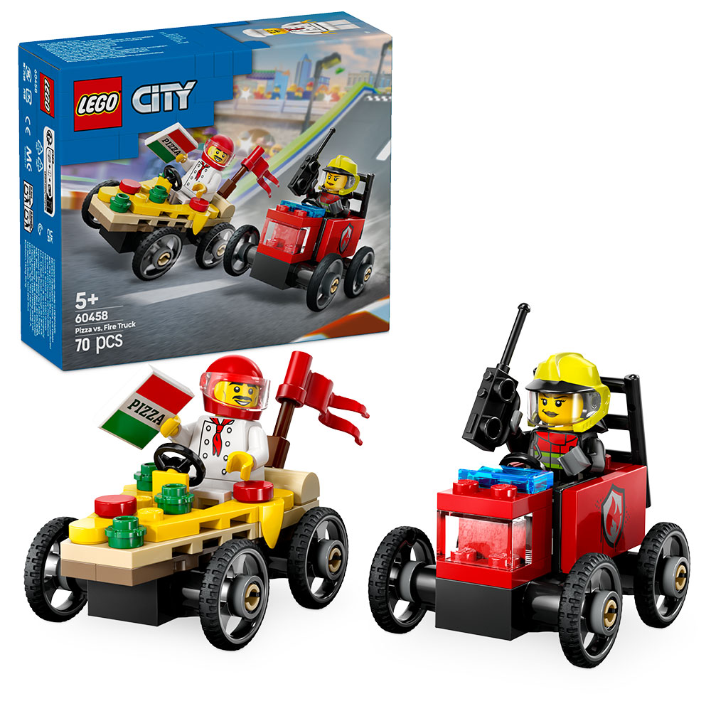 LEGO City - Pizzalieferwagen vs. Löschauto (60458)