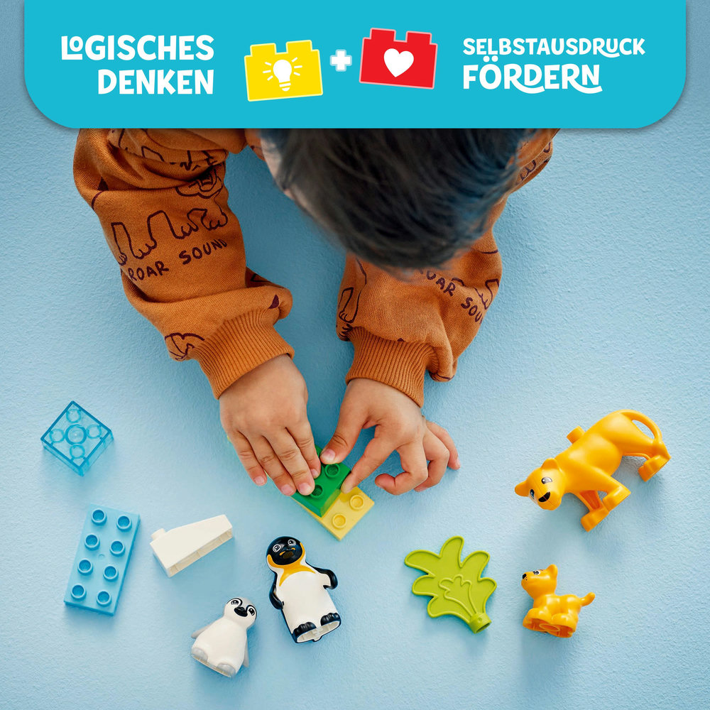 LEGO Duplo - Wildtier-Familien: Pinguine und Löwen (10442)