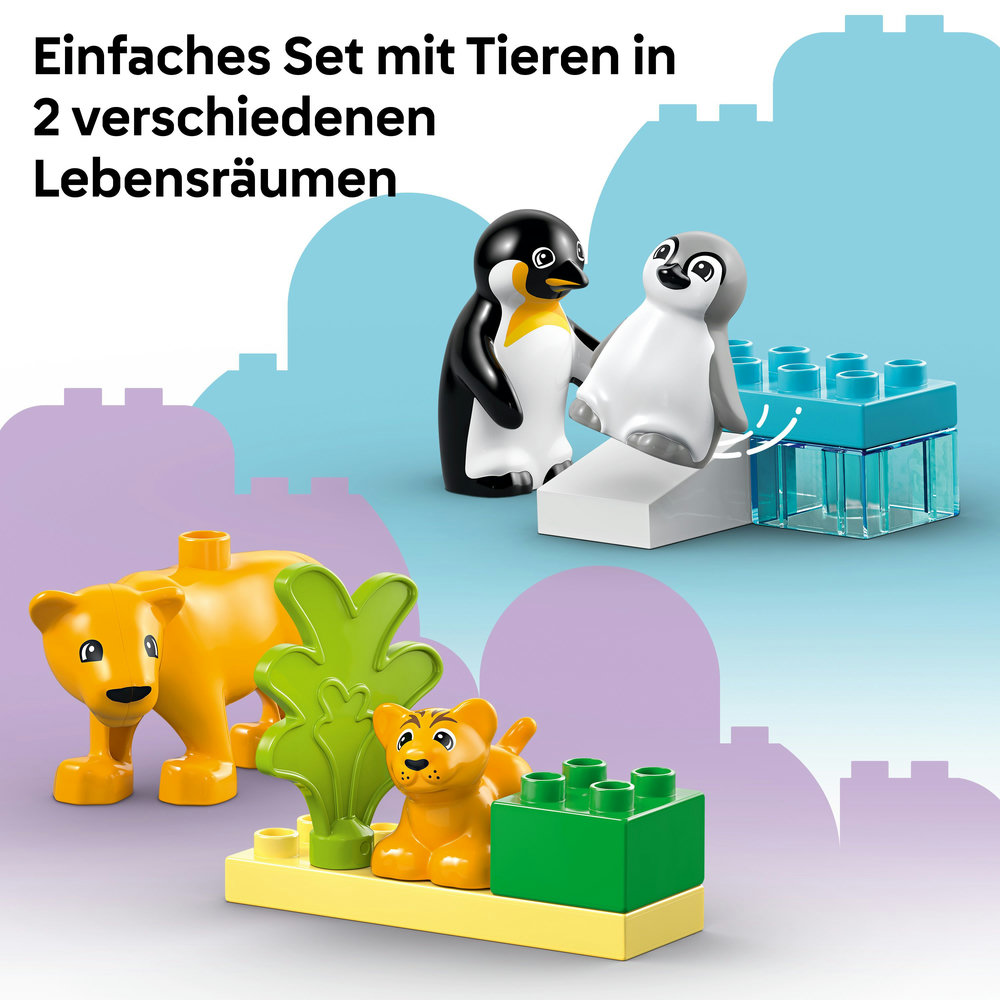 LEGO Duplo - Wildtier-Familien: Pinguine und Löwen (10442)