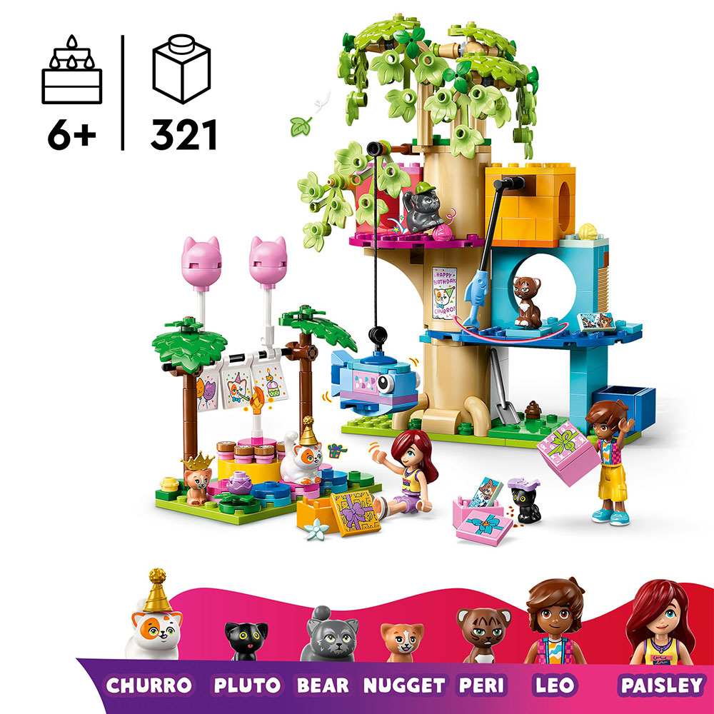 LEGO Friends - Katzengeburtstagsparty & Baumhaus (42666)