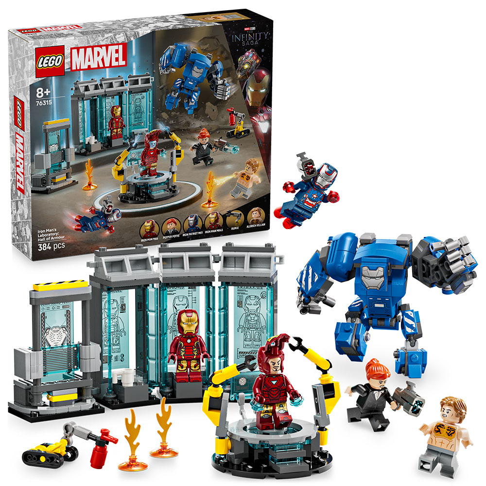 LEGO Marvel - Iron Mans Labor: Halle der Rüstungen (76315)