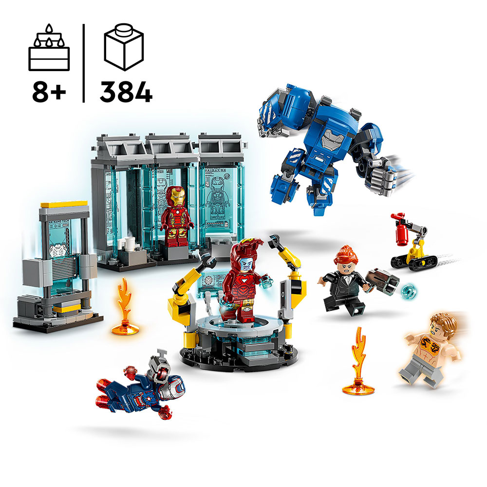 LEGO Marvel - Iron Mans Labor: Halle der Rüstungen (76315)