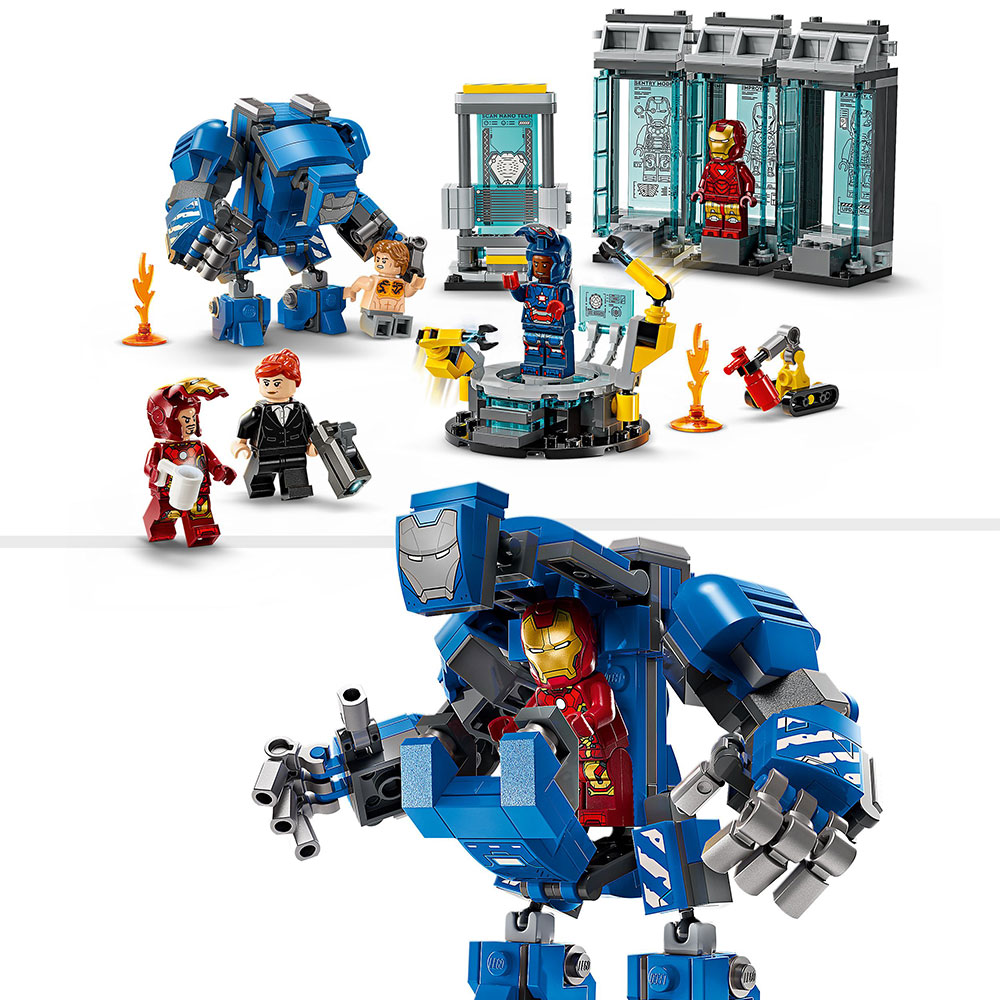 LEGO Marvel - Iron Mans Labor: Halle der Rüstungen (76315)