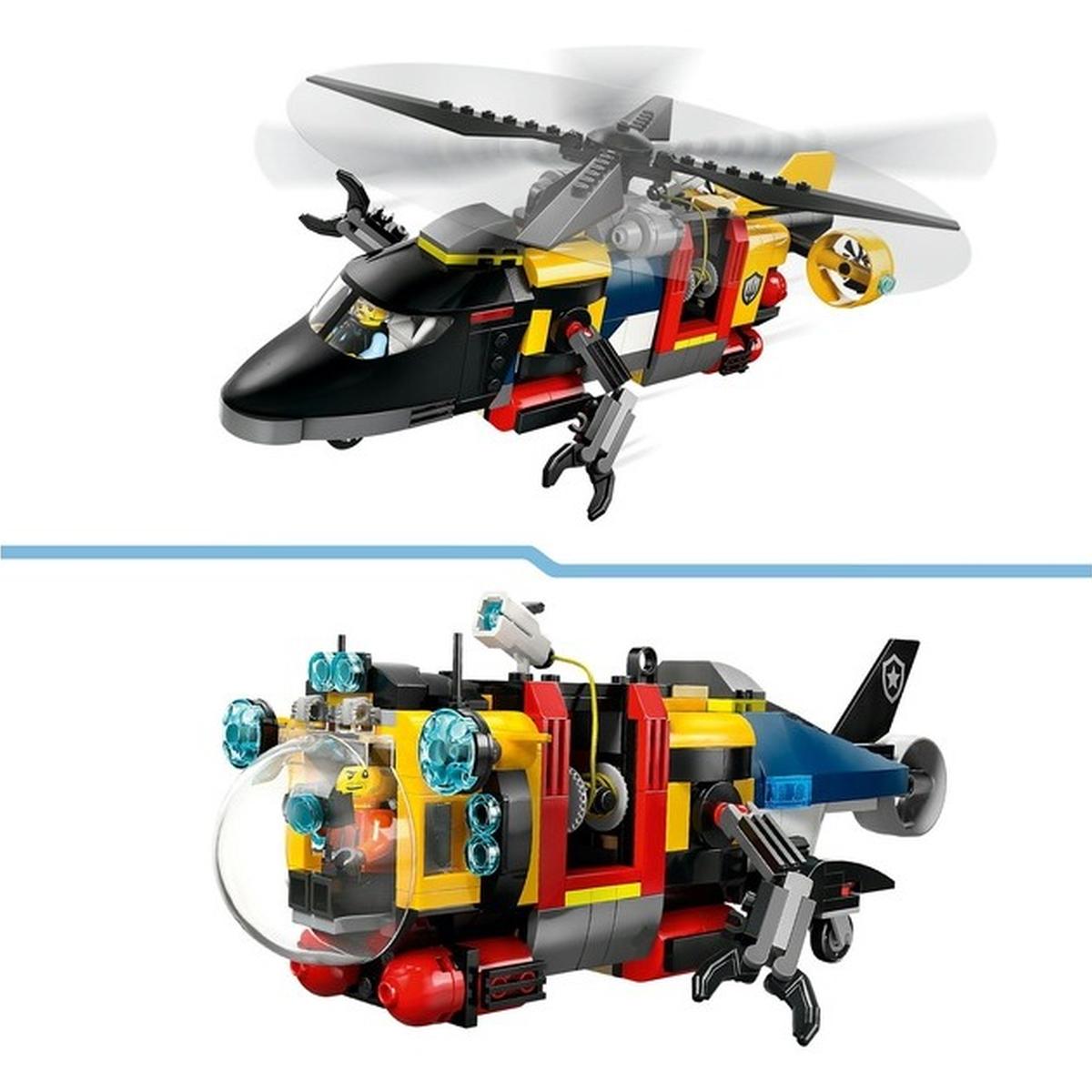 LEGO City - Kombinationsset mit Hubschrauber, Löschauto und U-Boot (60462)