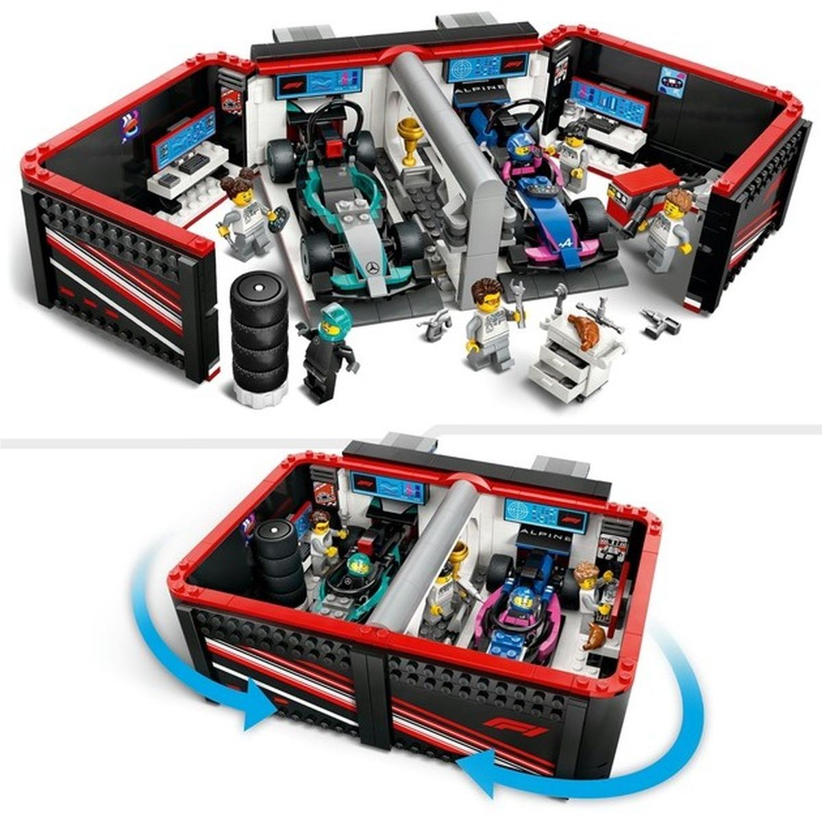 LEGO City - F1 Garage mit Mercedes-AMG & Alpine Rennautos (60444)