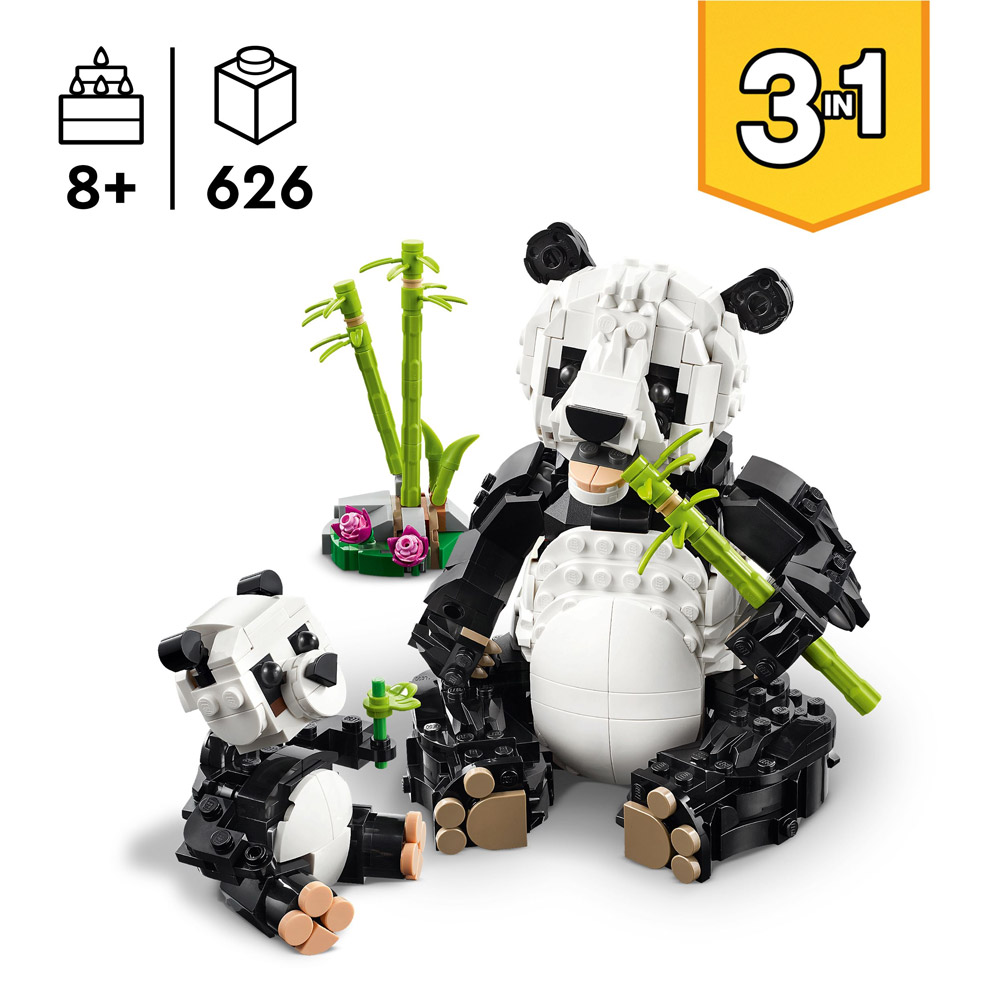 LEGO Creator 3in1 - Wilde Tiere: Pandafamilie (31165)
