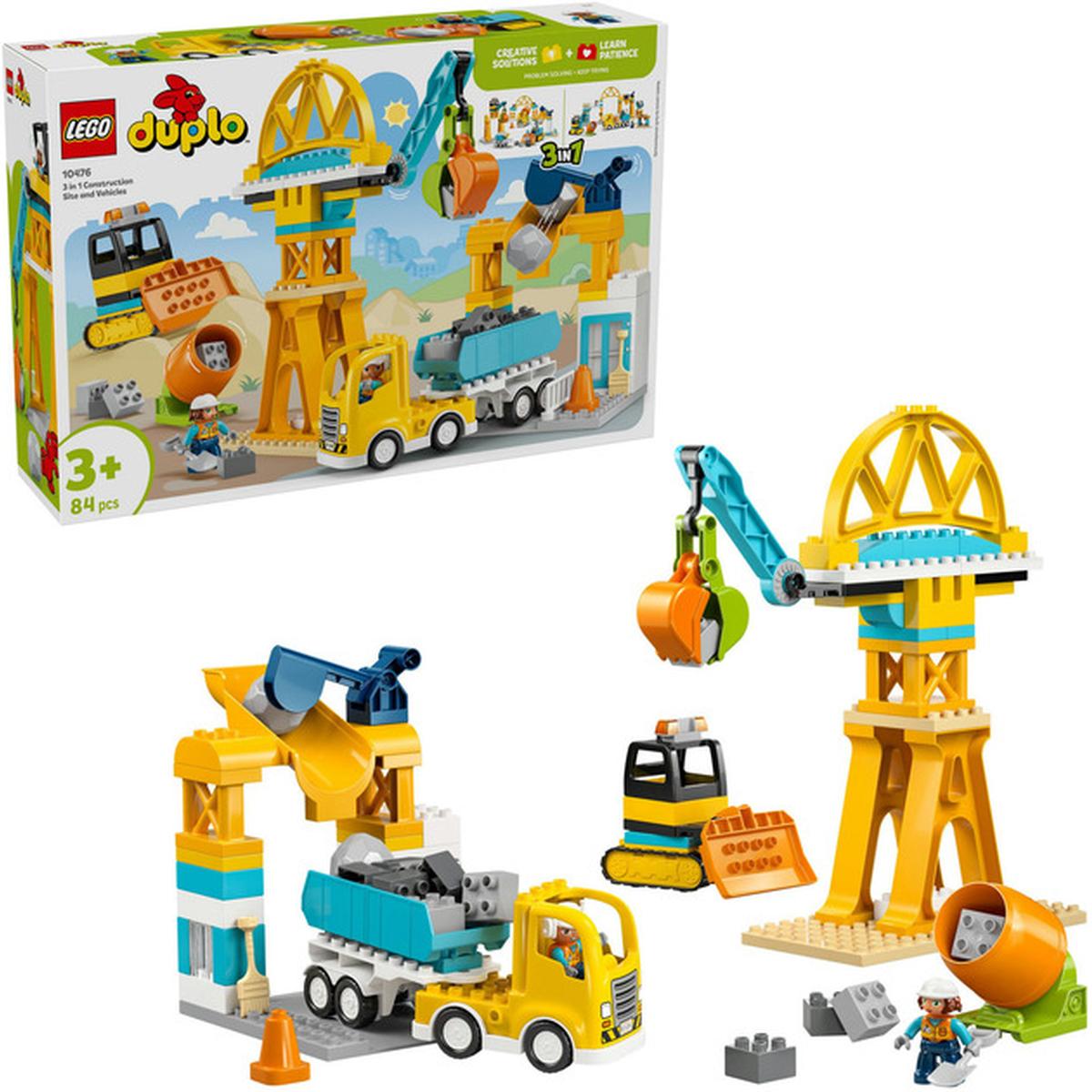 LEGO Duplo Baustelle und Baufahrzeuge 3-in-1 (10476)