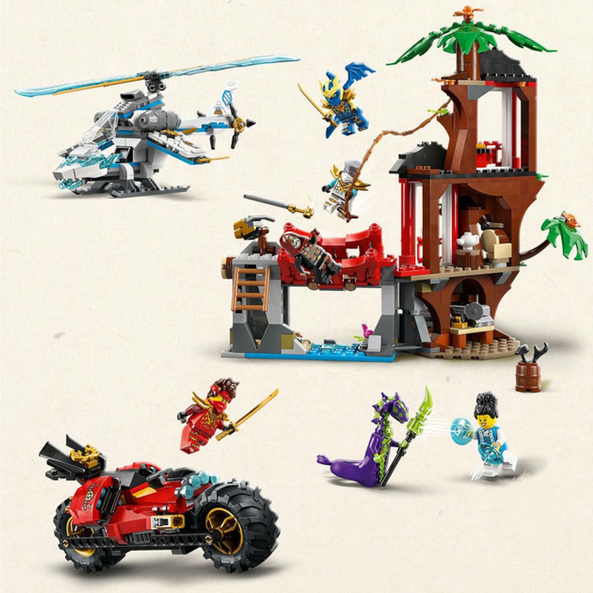 LEGO Ninjago - Die Hütte und die Fahrzeuge der Ninjas (71857)